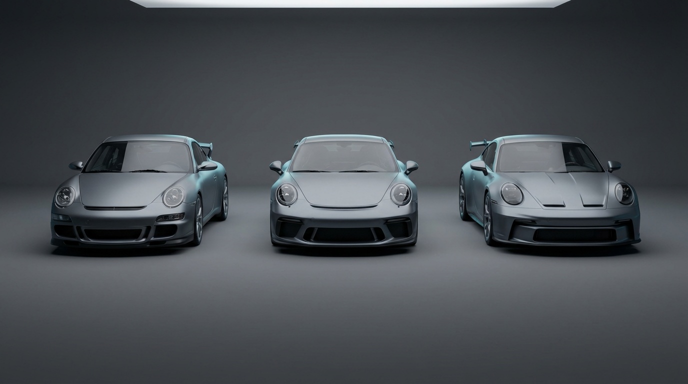 Porsche 911 Generationenvergleich 997 991 992